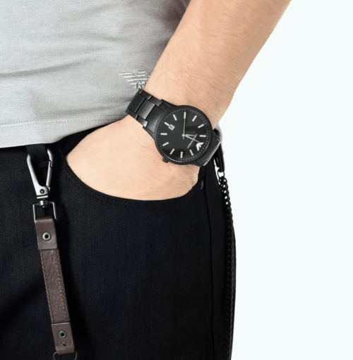 Emporio Armani Quartz Black Dial Men's Watch